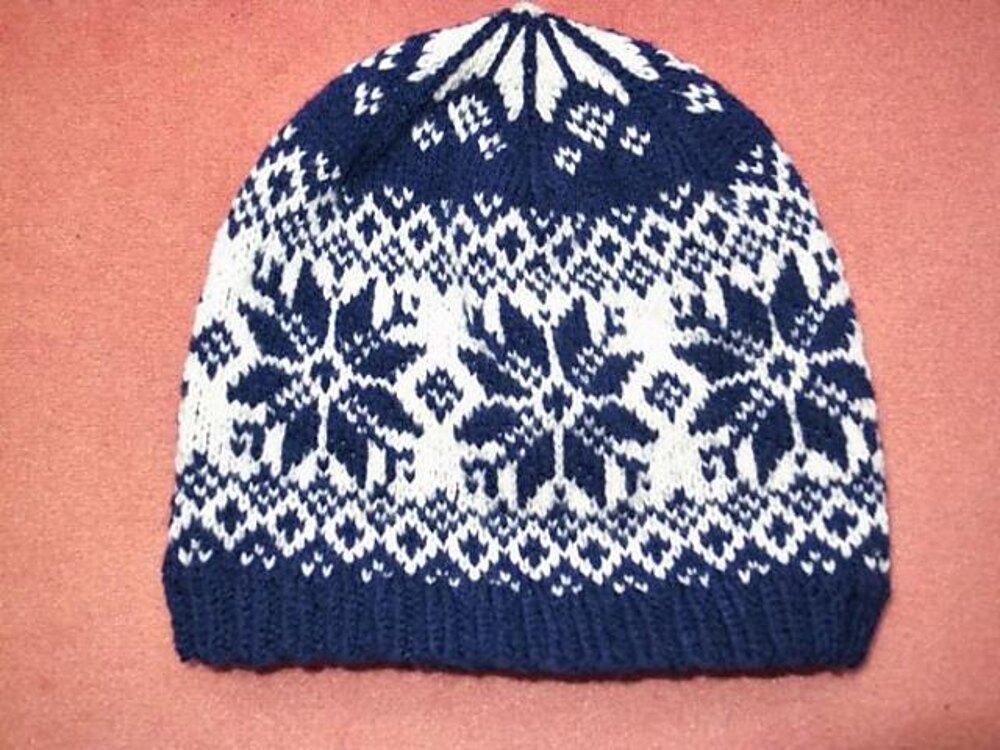 Nordic Pom Beanie (Colour: Blue)