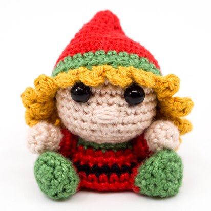 Mini Female Christmas Elf Crochet Pattern