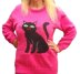 Childrens & Adults Black Cat Jumper