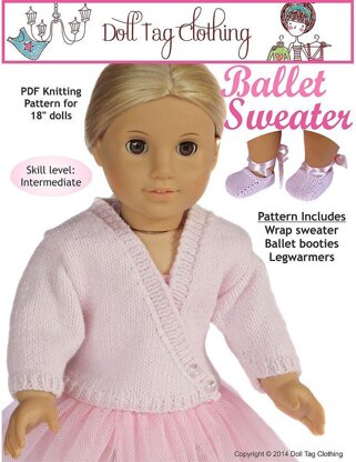 Ballet Sweater for 18 inch Dolls