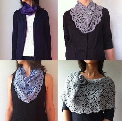 Jennifer - floral lace cowl