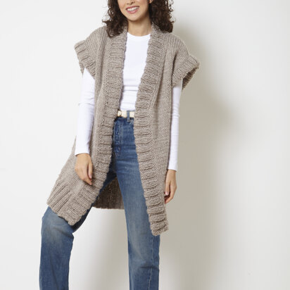 Jacket and Waistcoat in King Cole Big Value Super Chunky - P6273 - Leaflet - knitting pattern
