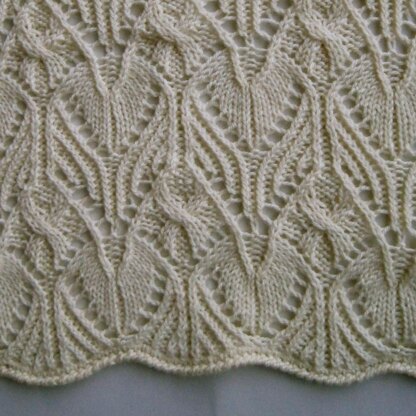 Dornie Cable Lace Shawl