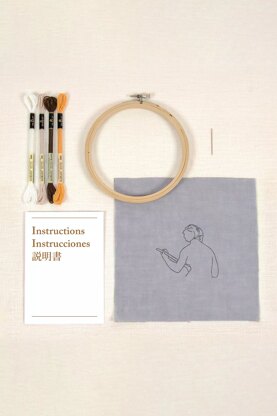 DMC Inspired by the Turkish Bath, J.A.D Ingres, Le Louvre, Intermediate Embroidery Kit