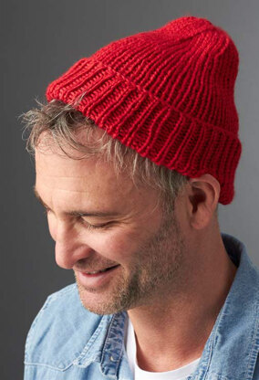 Steve's Beanie in Caron Simply Soft - Downloadable PDF