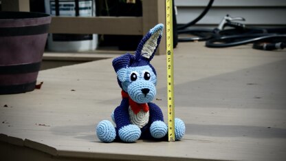 Go Dog Scooch Blue Dog Amigurumi