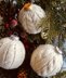 Cable Knit Holiday Ornaments