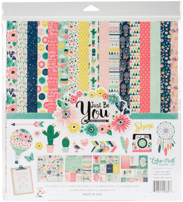 Echo Park Paper Echo Park Collection Kit 12"X12" - Just Be You