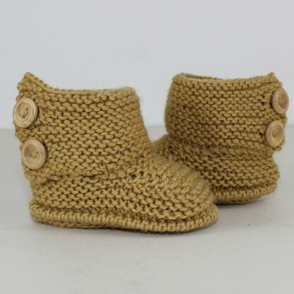 Baby Simple Button Up Booties