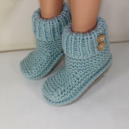 2 Button Super Chunky Slipper Boots