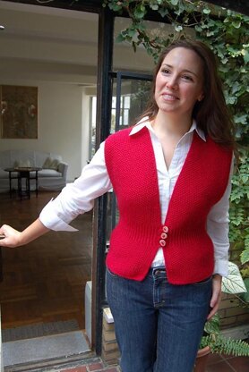 Three Button Vest to Knit