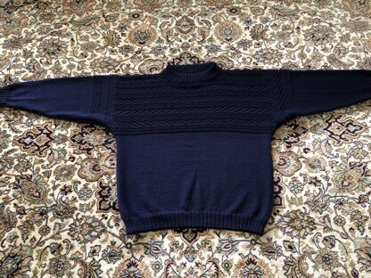 Mens Scottish Fleet gansey jumper