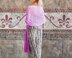 Knitting Pattern Summer Cotton Mesh Shawl