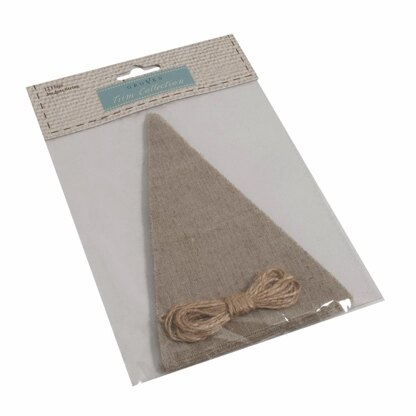 Groves Trim Collection Make-Your-Own Bunting Kit: Linen: Natural Embroidery Kit