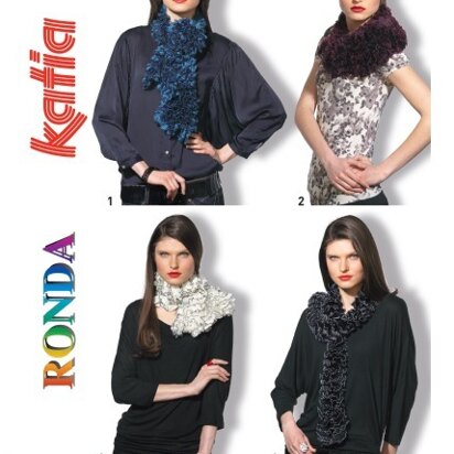 Ruffled Scarf or Cowl in Katia Ronda