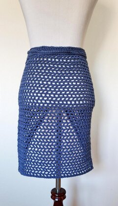 Nautical Mesh Sarong Skirt