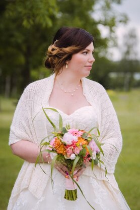 Beaded bridal shawl