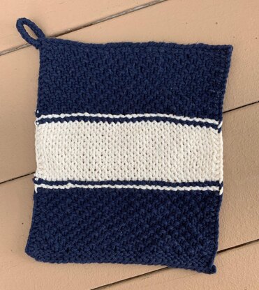 Four Corners Dishcloths - 4 unique loom knit patterns