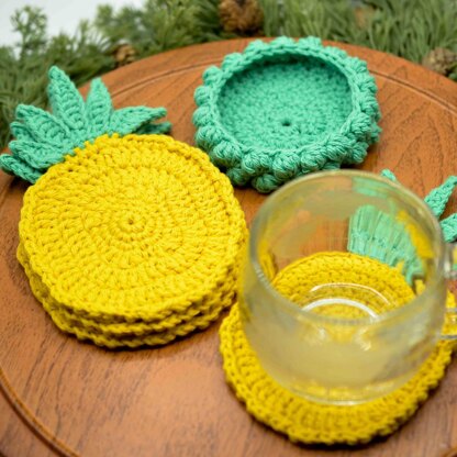 Pineapple Slices Coaster Set