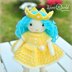 Knitted doll princess Annie