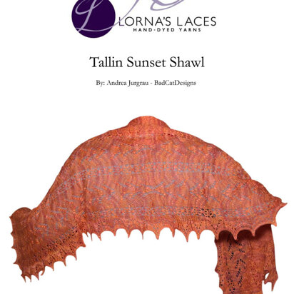 Tallin Sunset Shawl in Lorna's Laces Helen's Lace