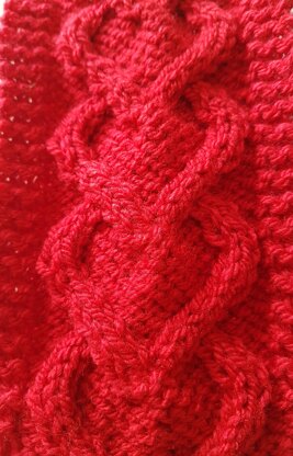 I love Cables Headband Knitting Pattern