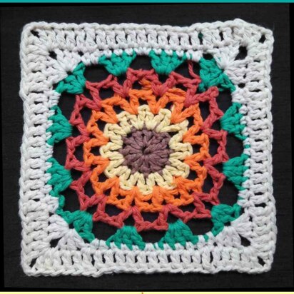 Marigold Afghan Square Esay Crochet Pattern