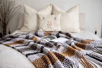 Moonstone Plaid Blanket