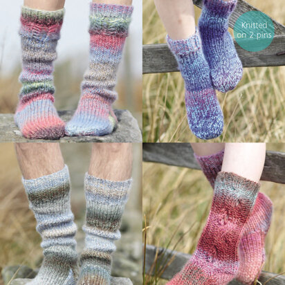 Socks in Sirdar Aura - 7879 - Downloadable PDF