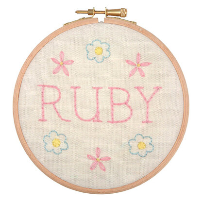 Anchor Baby Name Plate Embroidery Kit