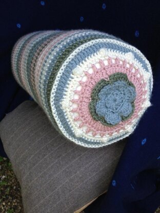 'Lean On Me' Crochet Round Cushion/Bolster