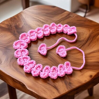 Crochet Heart Headband Pattern + Video Tutorial (PDF)