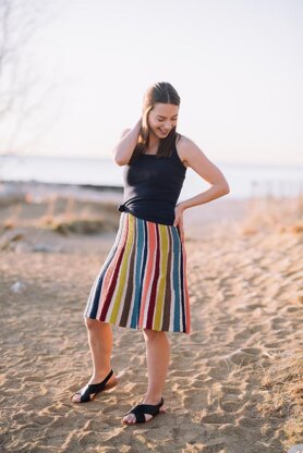 Mariza Striped Skirt
