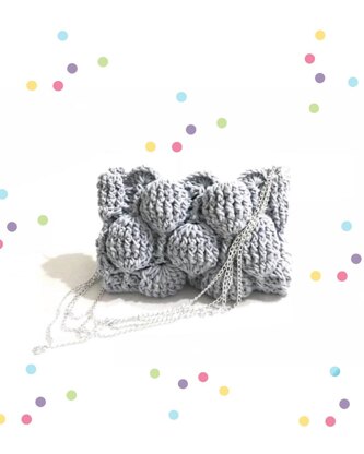 Crochet clutch bag . The Moon Balloon Clutch( detailed Photo tutorial )