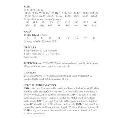 Dovetail in Rowan Pebble Island - ZB345-00002 - Downloadable PDF