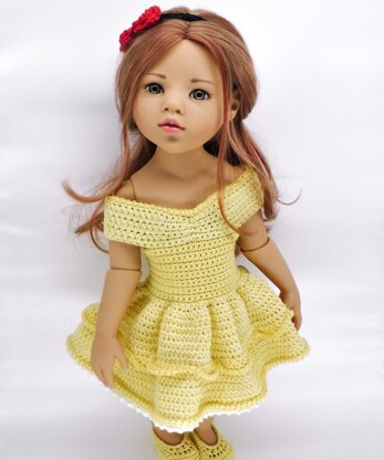 GOTZ/DaF 18" Doll Princess Belle Dress Set