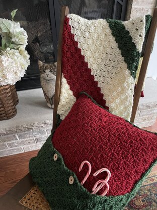 Christmas Stripes C2C Afghan