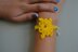 Crochet flower bracelets