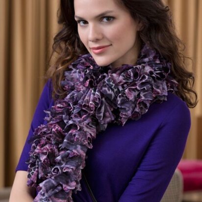 Into the Wild Scarf in Red Heart Soft Solids - LW4135