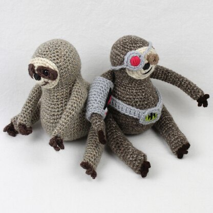 Samson the Cyborg Sloth Amigurumi