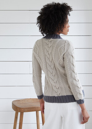 Cromer Jumper - Knitting Pattern For Women in Debbie Bliss Iris