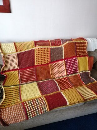 Fall colors afghan