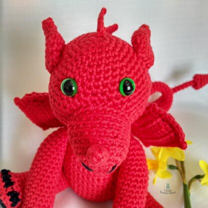 Welsh Dragon - US Terminology - Amigurumi