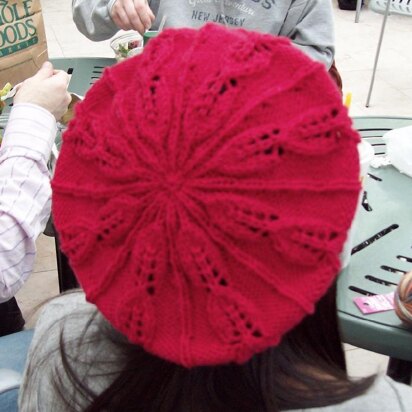 Embossed Leaf Beret