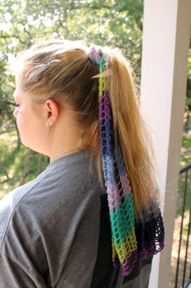 "Whitney's Ladder" Hair Shawl