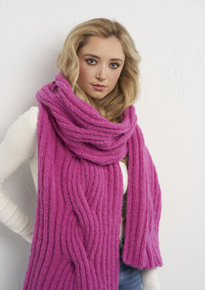 Mariner Shawl in Rowan Brushed Fleece - RTP004-0012-DEP - Downloadable PDF