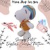 Snoopy Pilot Crochet Pattern: Amigurumi Toy (English PDF Pattern)