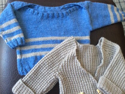 Baby envelope neck jumper