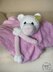 Girl Baby Bear Toy Blanket