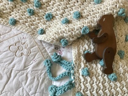 Polka dot Cherub Blanket